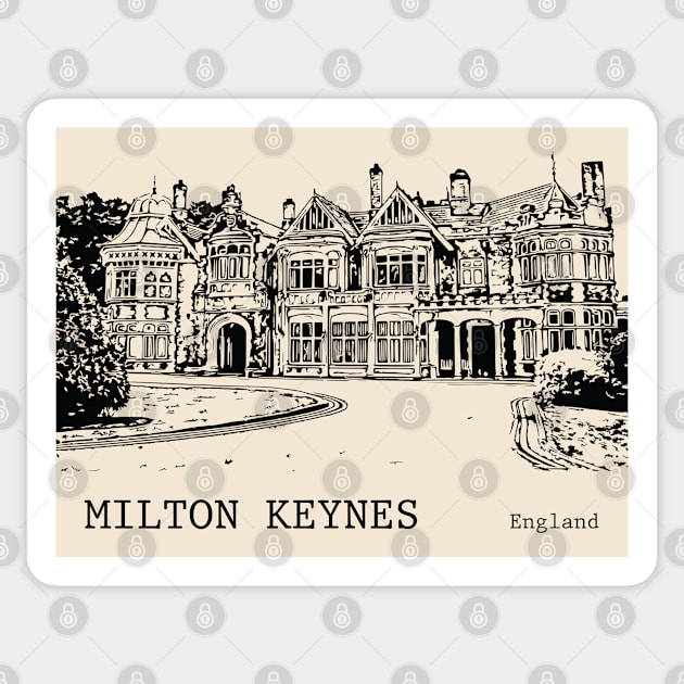 Milton Keynes England Sticker by Lakeric